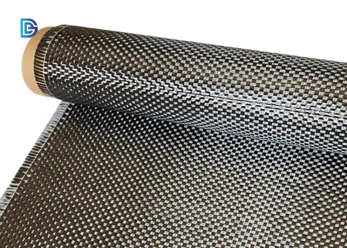 Tissu en fibre de carbone 3K 200 g/m² Noir 100 cm